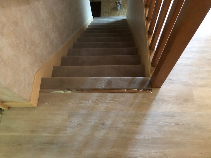 Pose d'un parquet dans un appartement à Brionne proche de Bernay