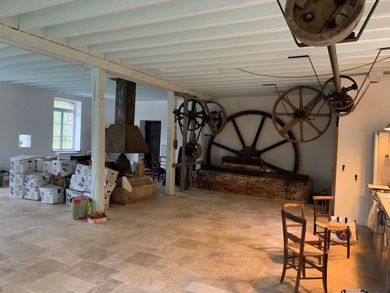 Pose de papier peint panoramique au neubourg proche de Evreux en Normandie dans le 27