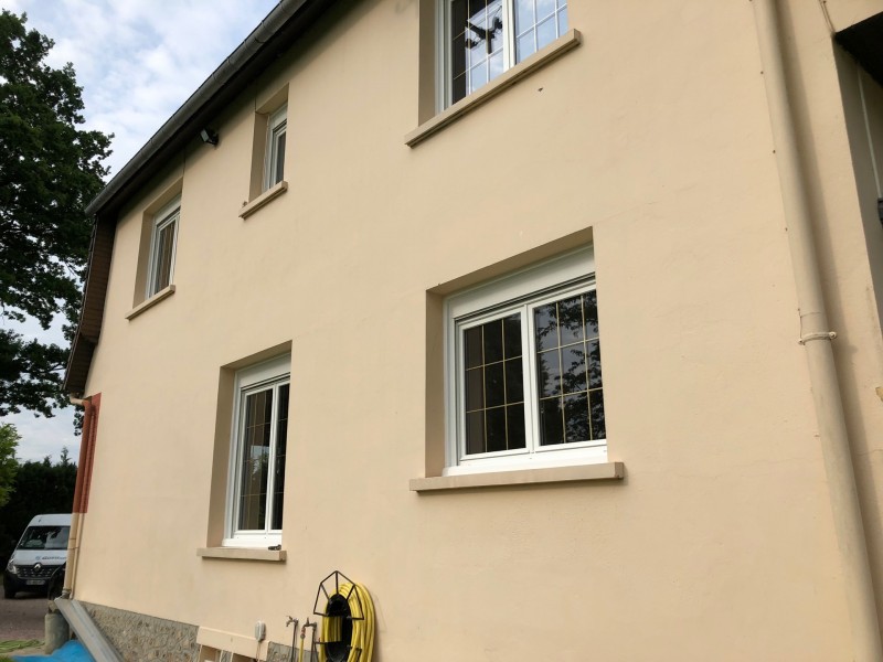 Réaliser un ravalement de façade à pont Audemer 27 proche de honfleur en Normandie