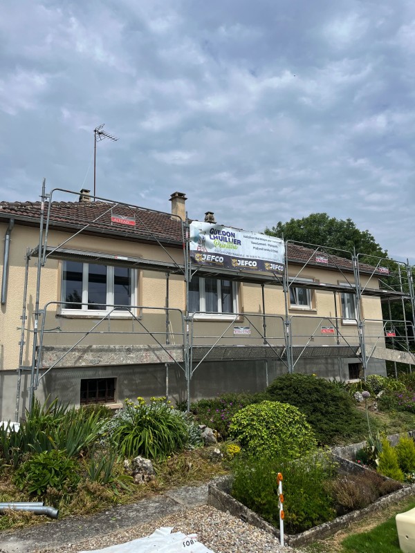 Rénovation des murs extérieurs d’une maison au neubourg en Normandie dans le 27