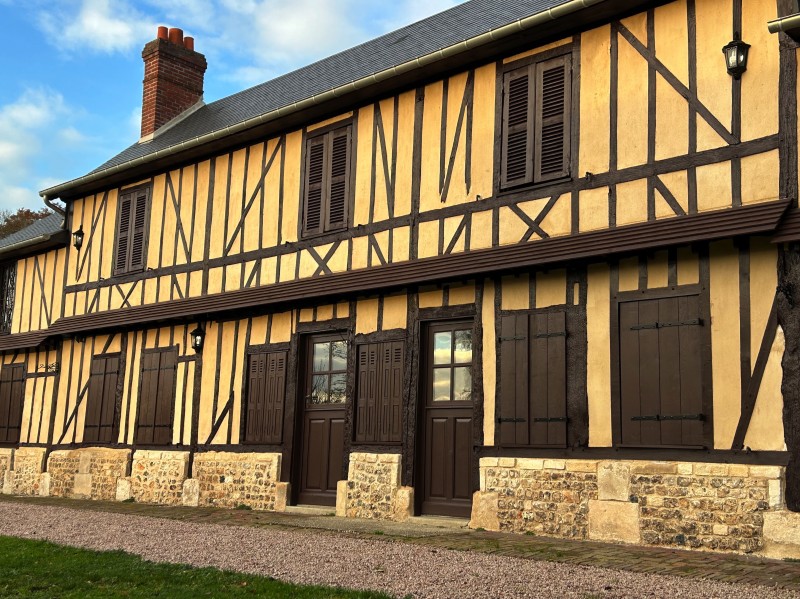 rénover une maison normande au bec Hellouin proche de brionne en Normandie dans le 27
